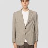 Giacca in Tessuto Armaturato Beige