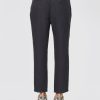 Pantaloni in Lino con Coulisse Lavagna