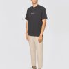 Pantaloni in Lino con Coulisse Fango