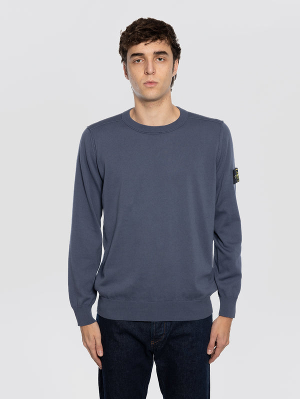 image-31_0ee6b6ee-0a27-4db3-bd31-a9264989e004_600x.jpg Maglione Girocollo in Cotone Finezza 14 Blu/Grigio