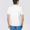 T-shirt con Taschino e Stampa con Ricamo Bartman Bianco