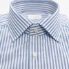 Camicia Wrinkle Free a Righe Bianco/Blu