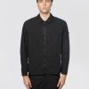 Overshirt in Ripstop di Cotone Organico Nero