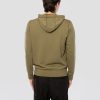 Felpa con Cappuccio e Zip Verde