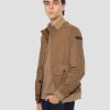 Giacca Bomber Nabucco Effetto Suede Tabacco