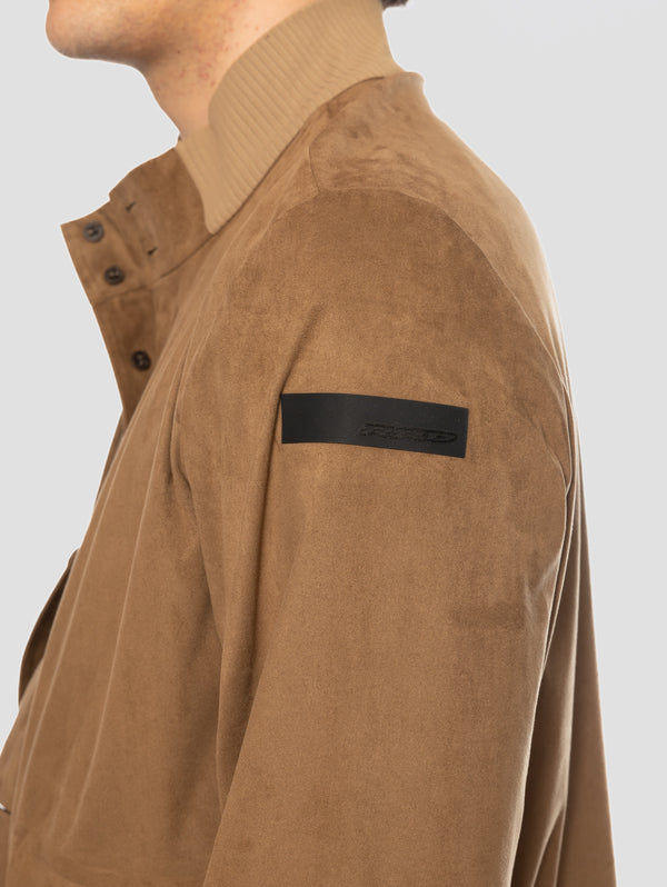 Giacca Bomber Nabucco Effetto Suede Tabacco