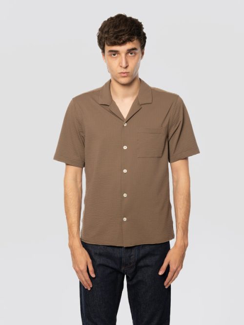 Camicia Bowling Active Shirt Marrone