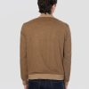 Giacca Bomber Nabucco Effetto Suede Tabacco