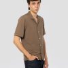 Camicia Bowling Active Shirt Marrone