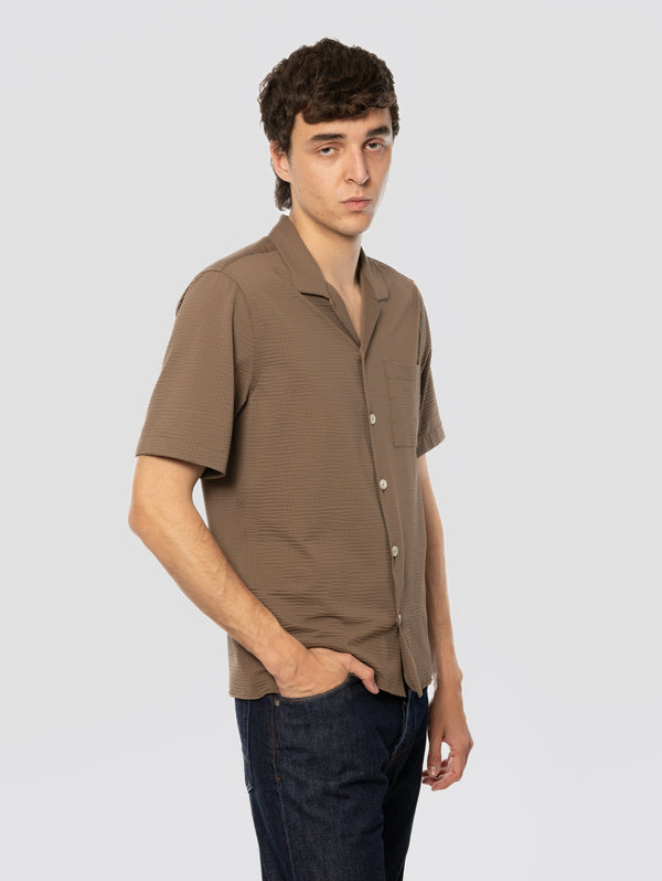Camicia Bowling Active Shirt Marrone